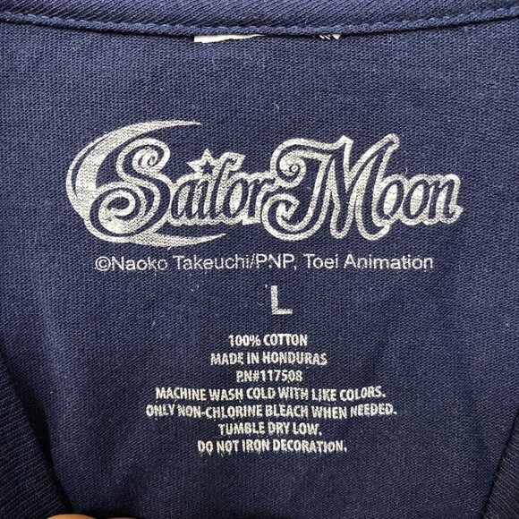 Sailor Moon Sailor Scouts Anime Series Blue T-Shirt Large - Picture 4 of 4